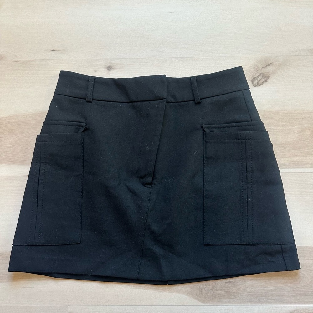 Zara Black Skirt with Front Details